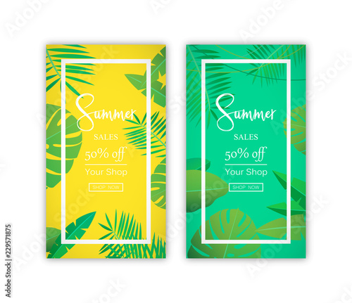 Social media sale banners and ads web template collection. Vector illustrations for website and mobile website banners, posters, email and newsletter designs, ads, promotional material.