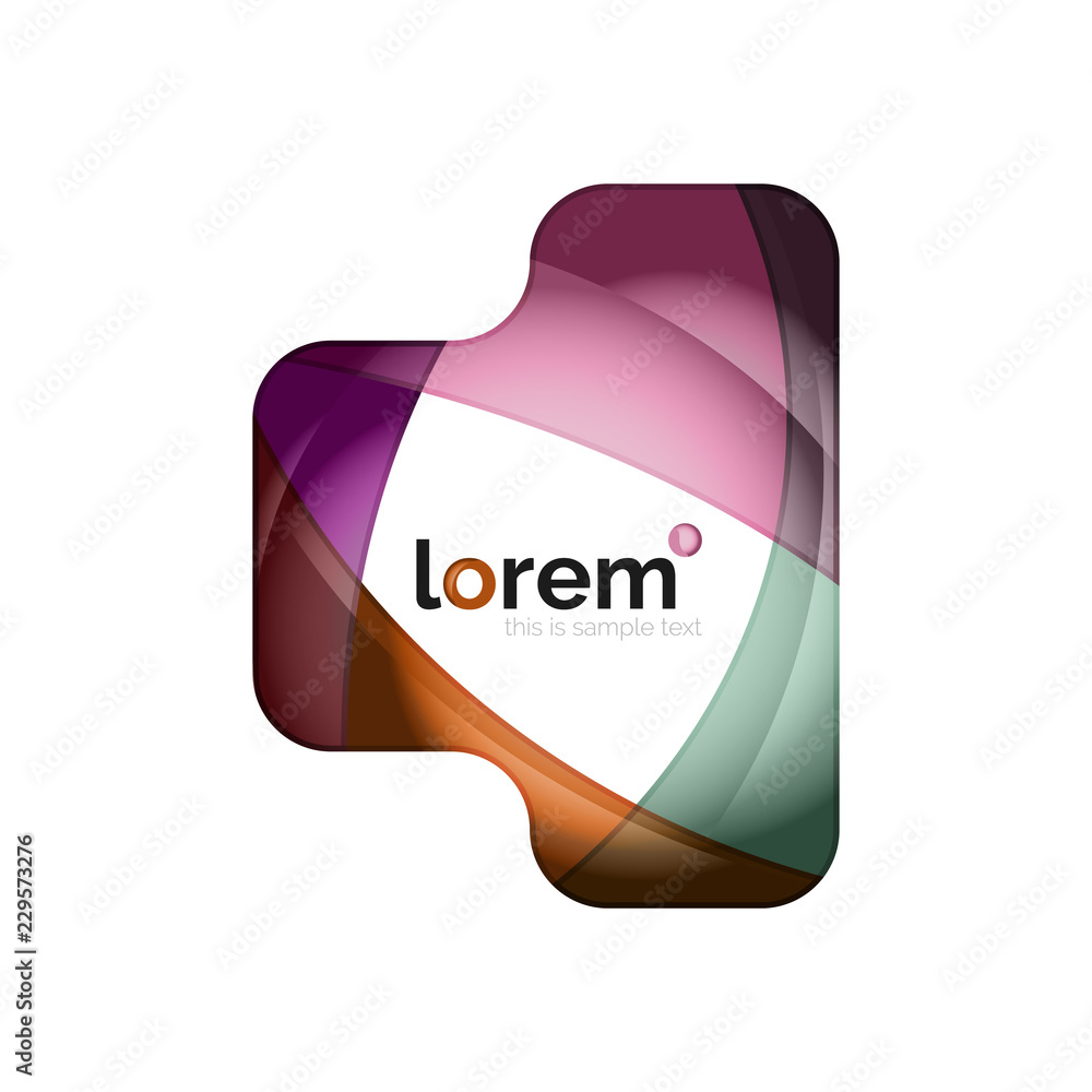 Logo, abstract geometric icon Logo, abstract geometric icon