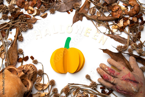 Halloween pumpkins, orange ...