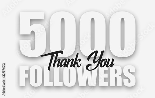 5000 followers