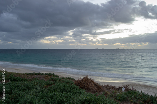 Landscape of a cloudy sunset from Australia Perth