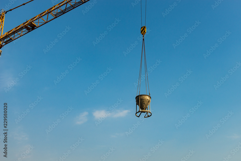 Metal industrial bowl with a load of concrete Metal industrial bowl with a load of concrete