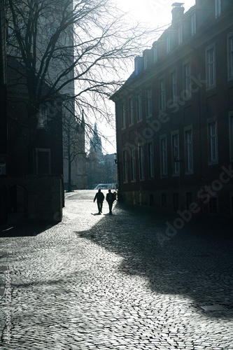 Wallpaper Mural Strassenszene in der Nähe des Domes, Münster, Westfalen, Deutschland Torontodigital.ca
