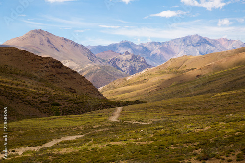 View of Andes mountains, Valle Hermoso