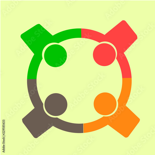 group of people brain storm icon concept.