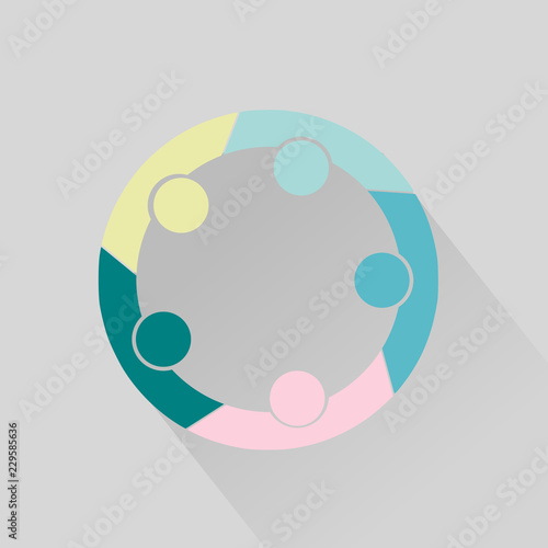 group of people brain storm icon concept.