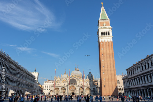 San Marco Church With Bells Tower, Venice Italy © filippo