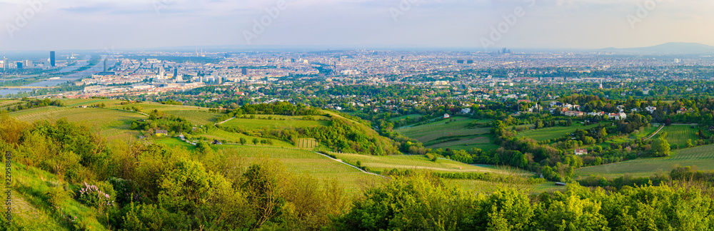 Panoramic view from Kahlenberg in Vienna, Austria