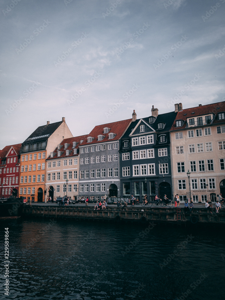 Naklejka premium Copenhagen Famous Harbour