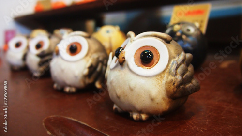 Owl Decorative Porcelain Souvenir © Yong Li
