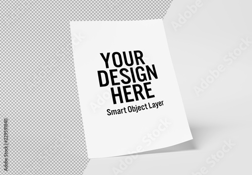 Isolated Flyer Mockup