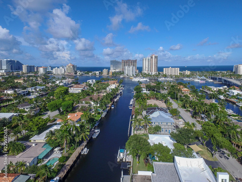 Aerial view of Fort Lauderdale, Florida © ThierryDehove