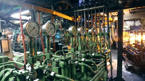 Manometers in workshop
