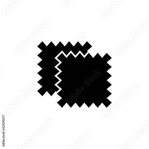 Fabric and leather pieces icon. Element of tailor, clothier. Premium quality graphic design icon. Signs and symbols collection icon for websites, web design, mobile app
