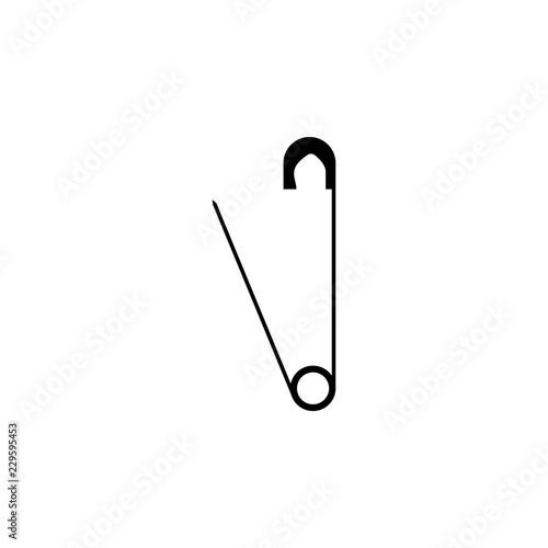 Clasp pin icon. Element of tailor, clothier. Premium quality graphic design icon. Signs and symbols collection icon for websites, web design, mobile app