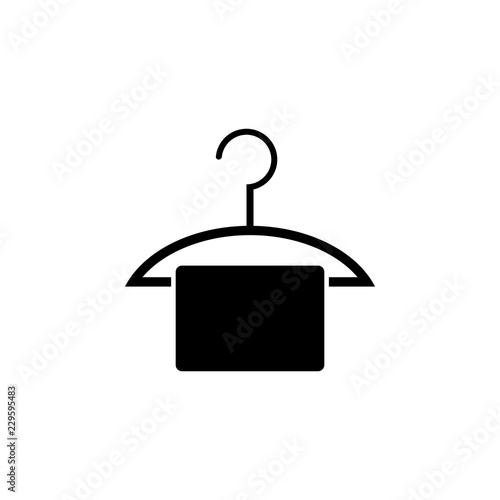 Hanger with cloth icon. Element of tailor, clothier. Premium quality graphic design icon. Signs and symbols collection icon for websites, web design, mobile app