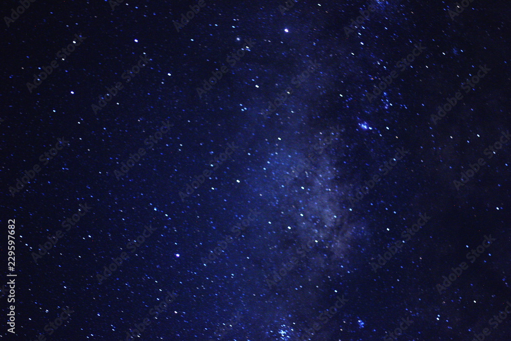 background with stars and nebula.