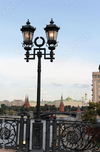 Street, lantern, Kremlin.