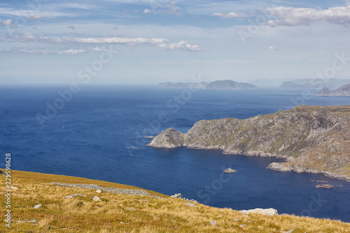Blick vom Vestkapp in Richung der Küsten Norwegens