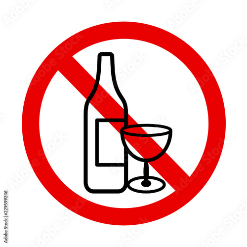 znak zakaz spożywania alkoholu