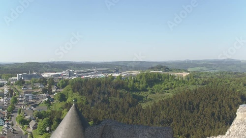4K Drone aerial Nürburg, Nuerburg, Nürburgring, fort, castle  photo