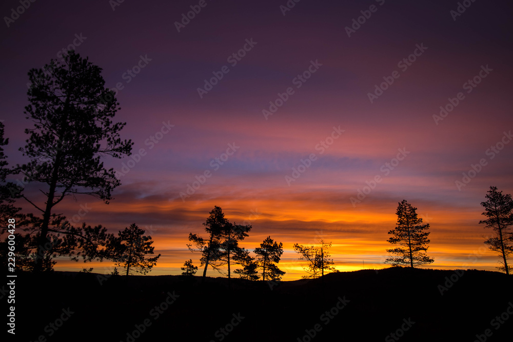 Abendrot in Norwegen Abendrot in Norwegen
