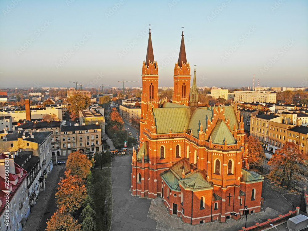 Obraz premium Łódź- Bałuty, Plac Kościelny.