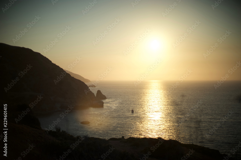 Sunset on Catalina Island, CA