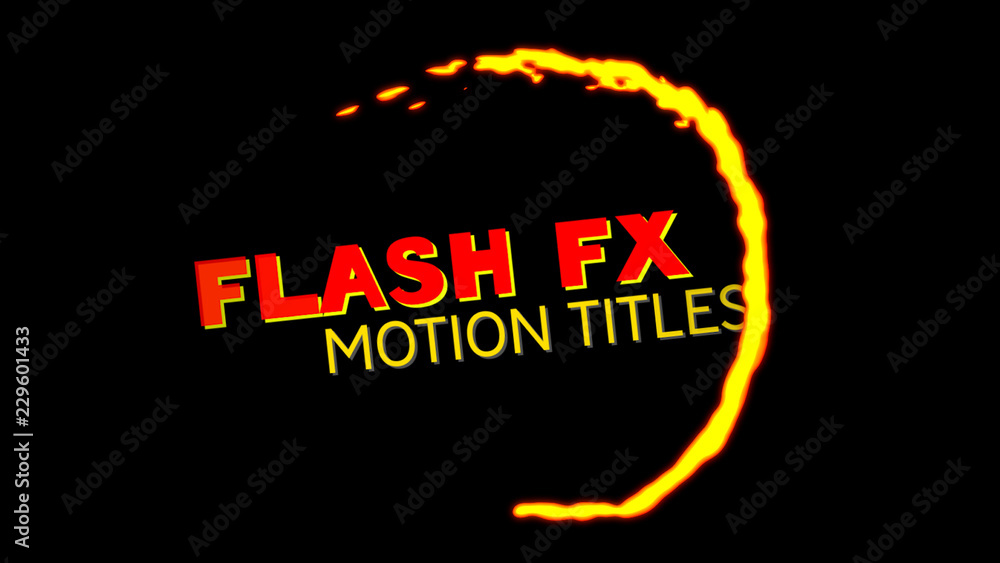 Flash FX Motion Titles Stock Template Adobe Stock