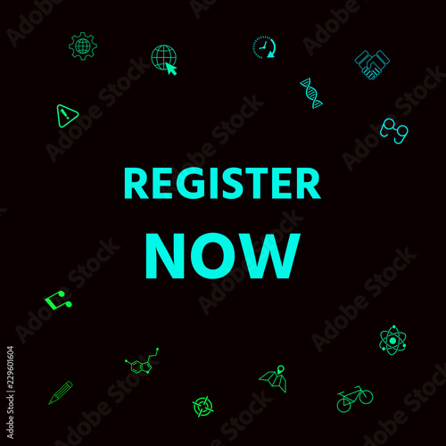 Register now button