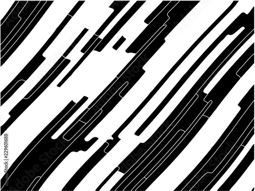 Abstract pattern. Texture with wavy, curves lines. Optical art background.