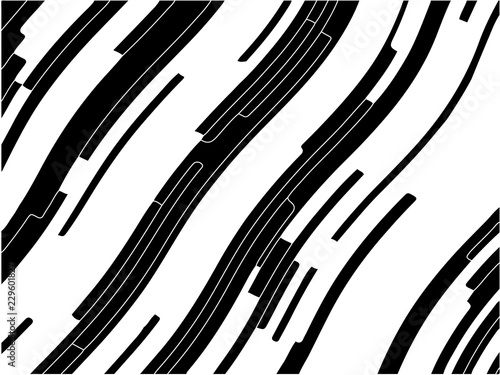 Abstract pattern. Texture with wavy, curves lines. Optical art background.