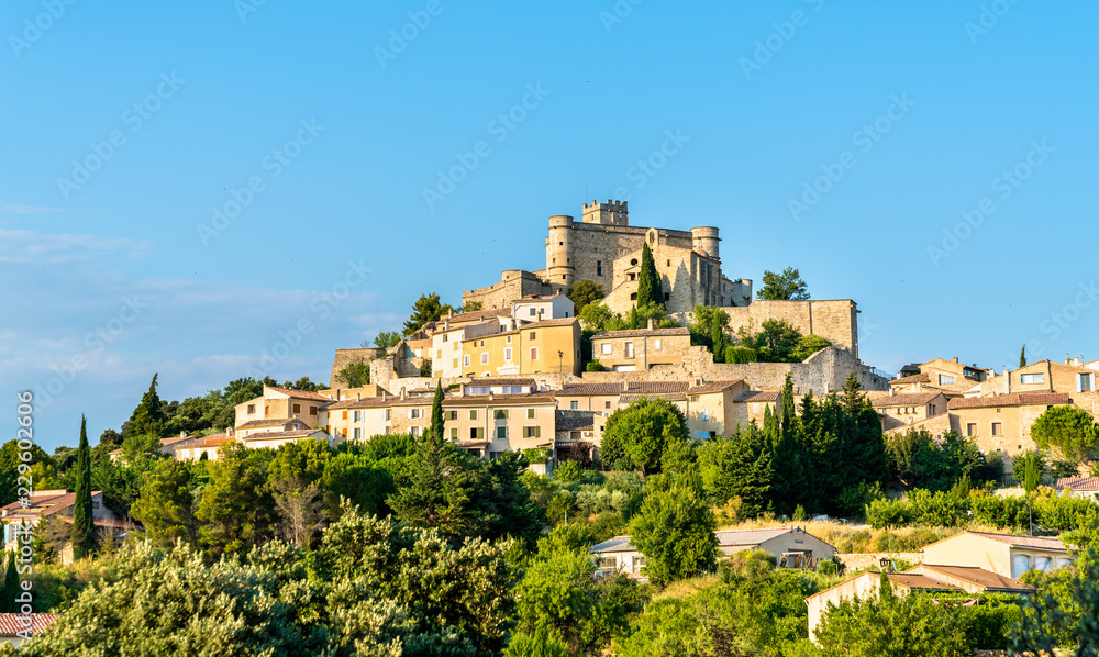 Le Barroux village with its castle. Provence, France