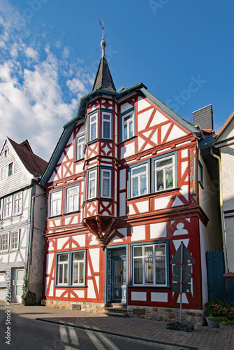 In der Altstadt von Butzbach, Wetterau, Hessen, Deutschland 