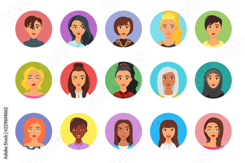 set of people avatar