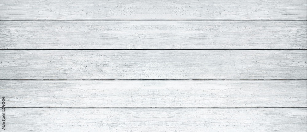Fototapeta premium White wooden planks background