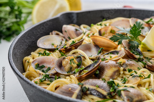 Obraz na plátně Spaghetti alle Vongole