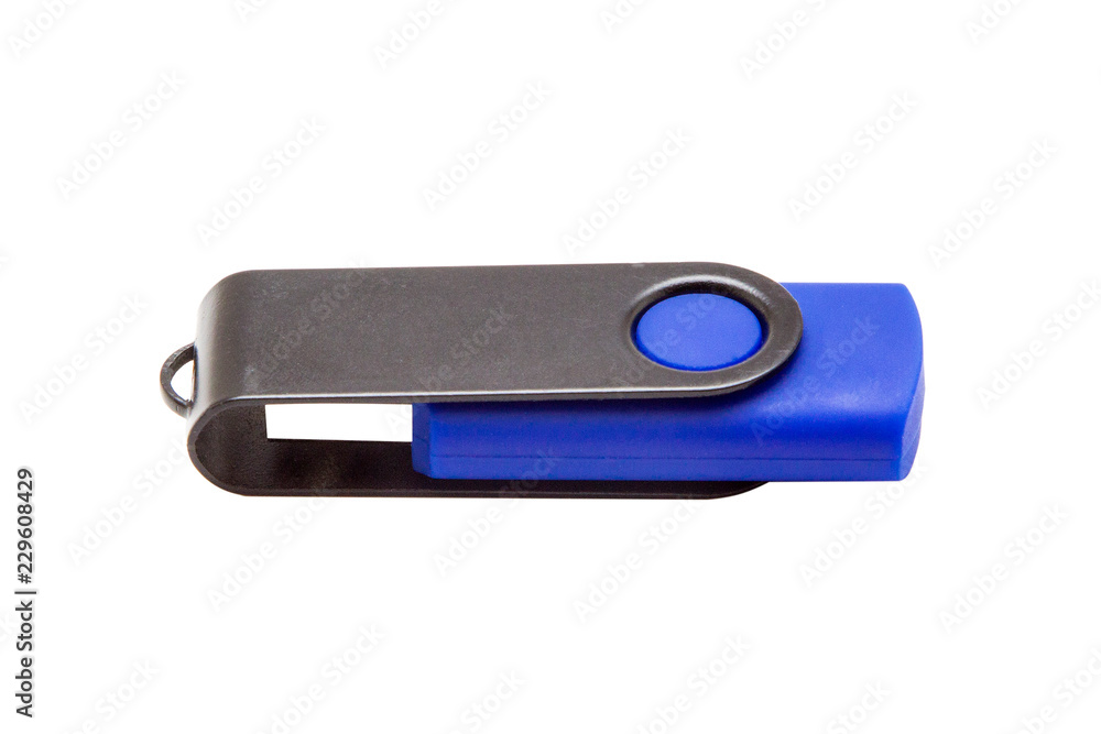 USB flash drive, memory card on white background USB flash drive, memory card on white background