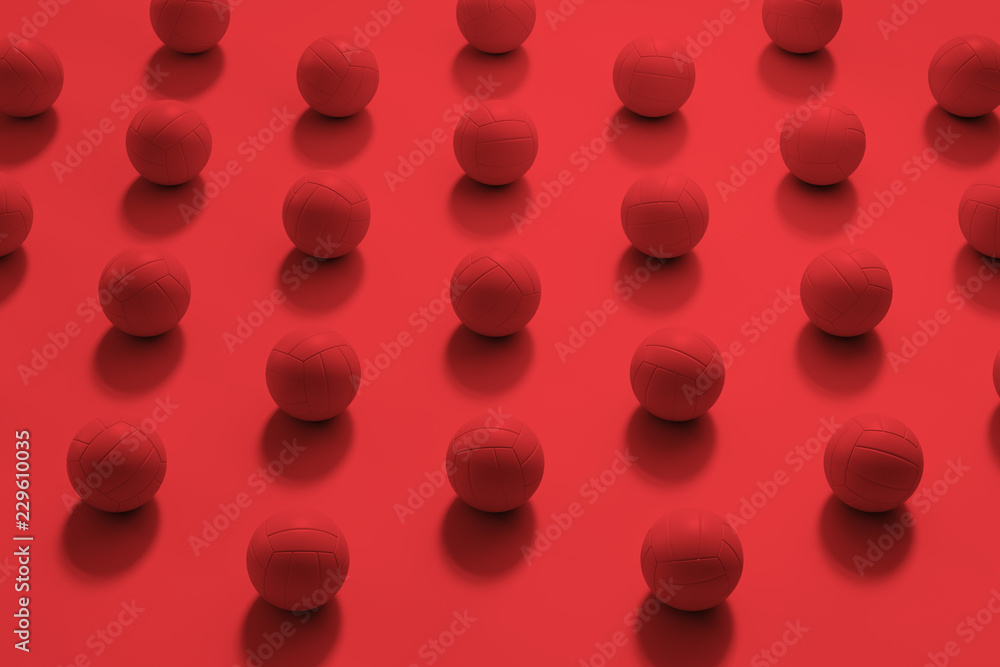 Vivid colorful 3d rendering volleyballs background. Vivid colorful 3d rendering volleyballs background.