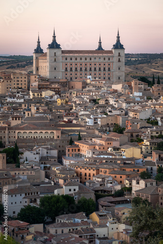 toledo, Spain cityscape with panoramic view of the toledo city