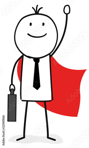 Business Superheld / Arbeit / Job / Gewinner