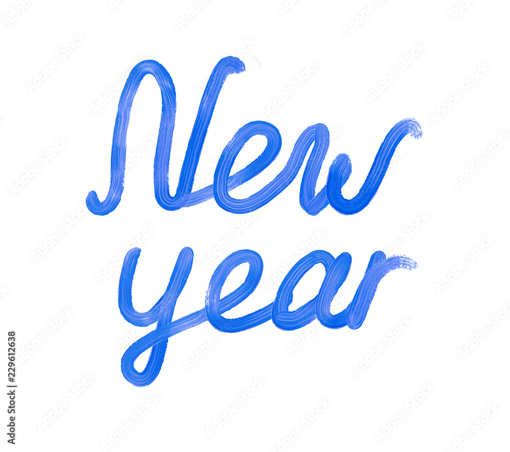 lettering New Year hand-drawn template for Christmas and new year design and decor lettering New Year hand-drawn template for Christmas and new year design and decor