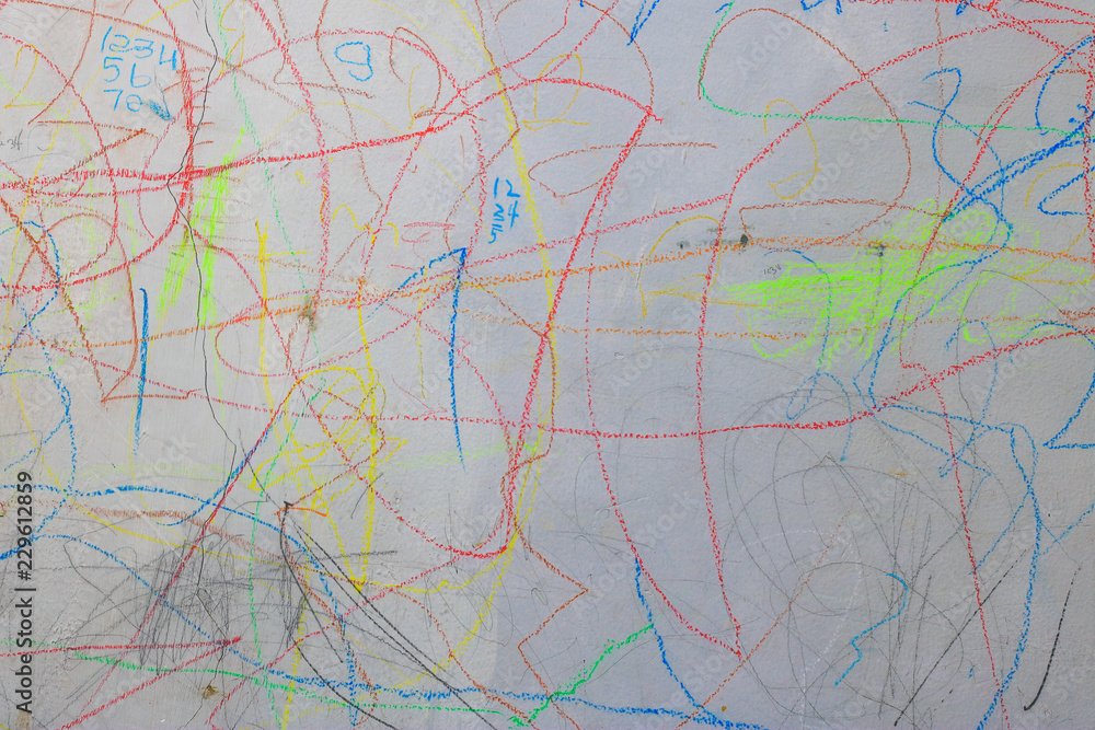 abstract walls with colorful crayons abstract walls with colorful crayons