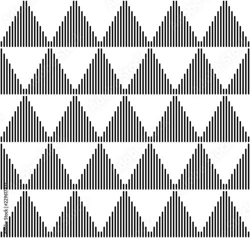 Thin line triangular background. Seamless geometric pattern. Striped triangle geometrical background. Vector illustration.