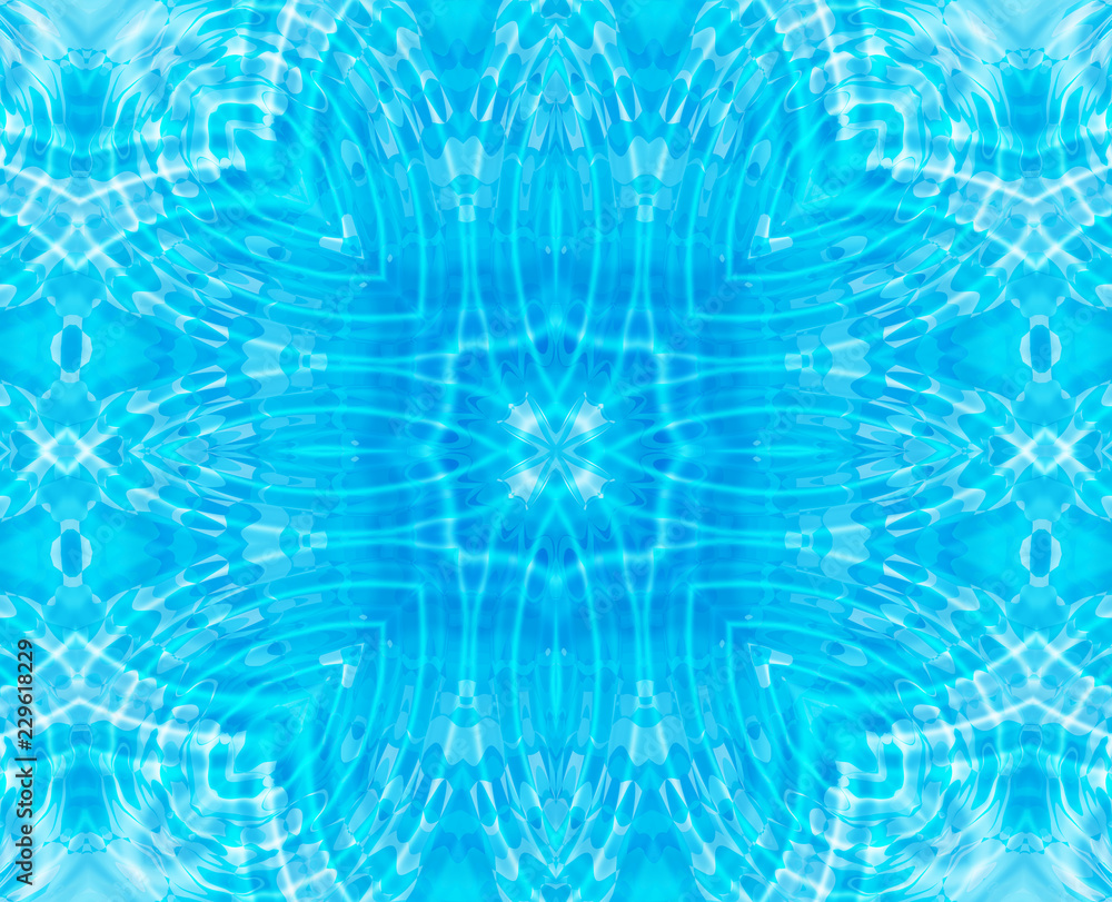 Blue background with abstract concentric pattern Blue background with abstract concentric pattern