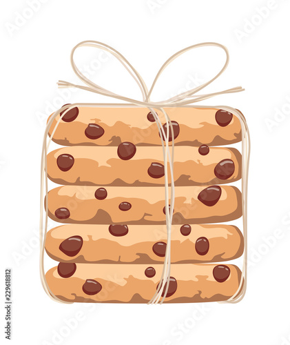 vector chocolate chip cookies