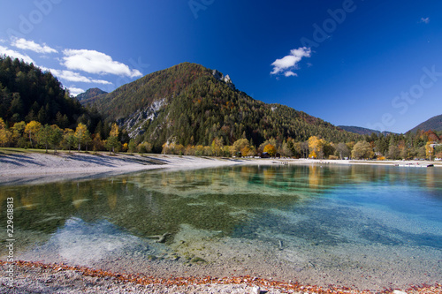 Beautiful Jasna lake at Kranjska Gora in Slovenia