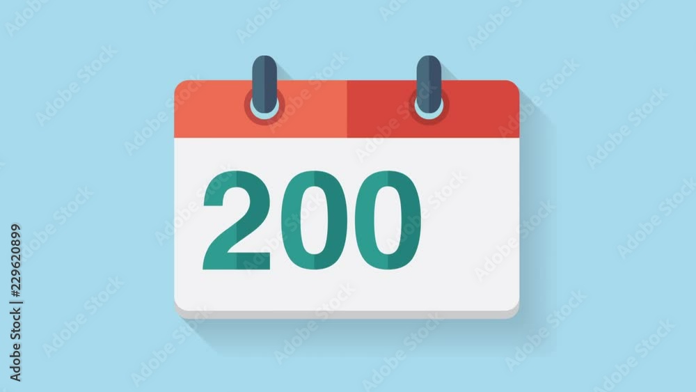 Flat animation calendar icon 2019. New year 2019 Flat animation calendar icon 2019. New year 2019