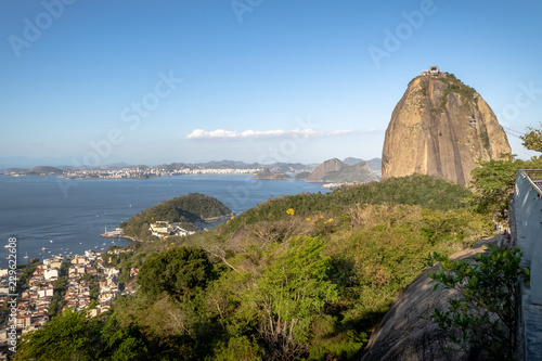 Sugar Loaf Mountain and aerial view of Guanabara Bay from Urca Hill - Rio de Janeiro, Brazil