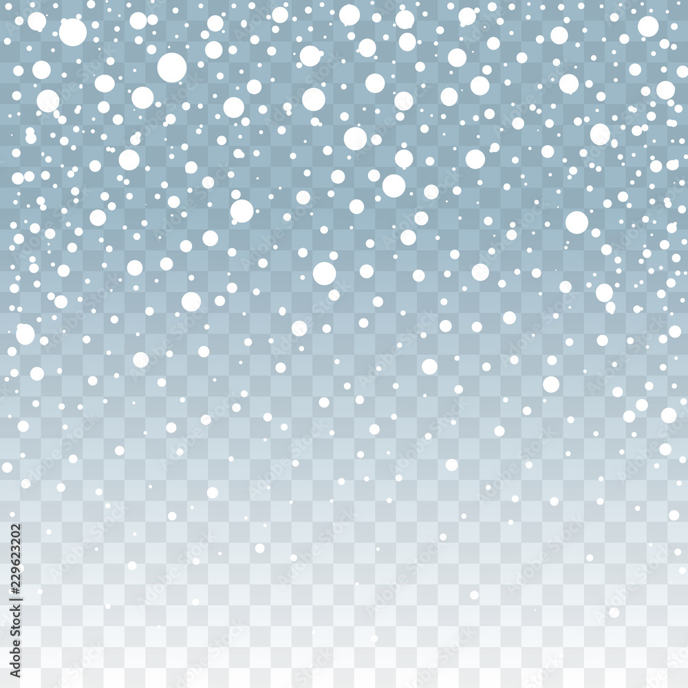Winter falling snow background